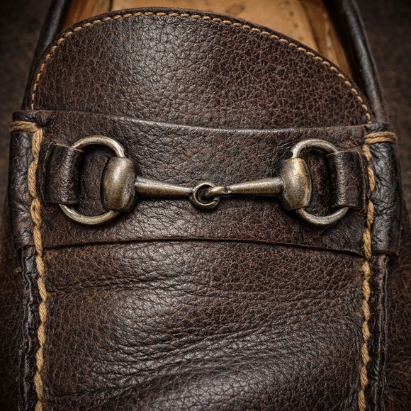 Martin Dingman Brown Leather Horsebit Loafers Driving Moc Vibram Sole 12W - Picture 10 of 10